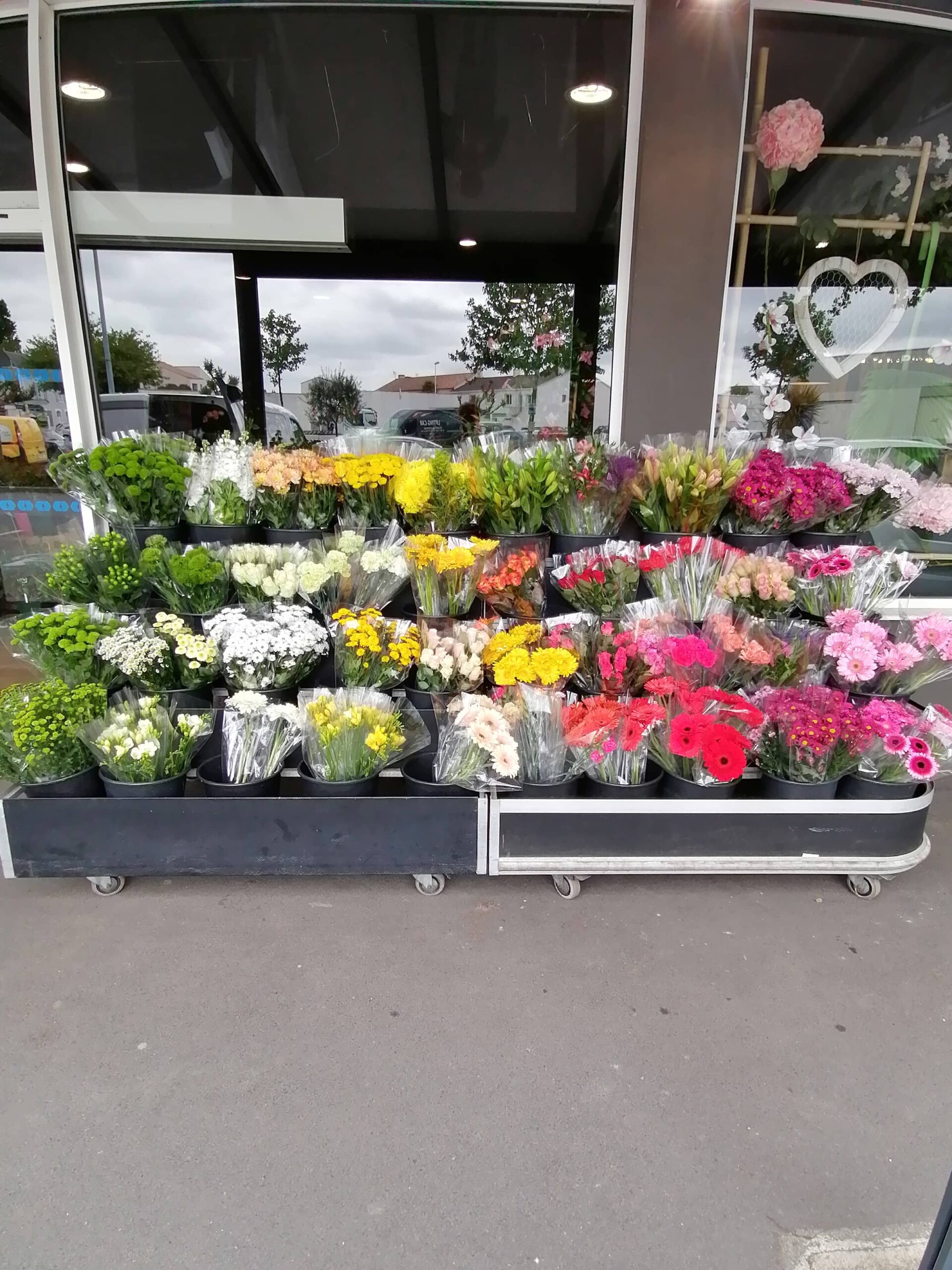 La Halle aux fleurs à Challans, magasin spécialisé dans la vente de fleurs et de plantes pour les particuliers comme les professionnels.